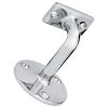 Harney Hardware Handrail Bracket, Heavy Duty, Round Wall Mounting Escutcheon, Three Wall Mounting Screws
