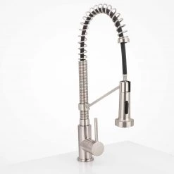 Harney Hardware Plumbing Fixtures Kitchen Sink Faucet Contemporary / Modern, Pull Down Spray, 18 1/8 In, High