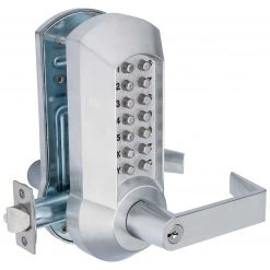 Harney Hardware Mechanical Keyless Single Sided Door Lever Set Commercial Door Hardware