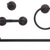 Harney Hardware Savannah Venetian Bronze Bathroom Hardware Set