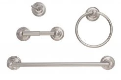 Harney Hardware Savannah Satin Nickel Bathroom Hardware Set Bathroom Hardware Sets