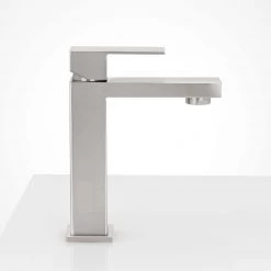 Harney Hardware Single Hole Contemporary / Modern Bathroom Sink Faucet, 7 In. High