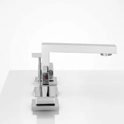 Harney Hardware Wide Spread Contemporary / Modern Bathroom Sink Faucet, 8 In. Wide Plumbing Fixtures