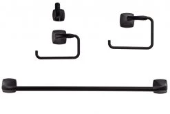 Harney Hardware Wynwood Venetian Bronze Bathroom Hardware Set