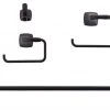 Harney Hardware Wynwood Matte Black Bathroom Hardware Set Bathroom Hardware Sets