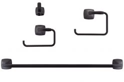 Harney Hardware Wynwood Matte Black Bathroom Hardware Set Bathroom Hardware Sets