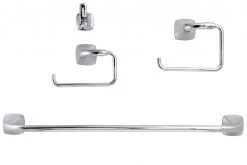 Harney Hardware Wynwood Chrome Bathroom Hardware Set Bathroom Hardware Sets